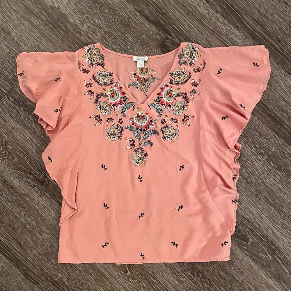 Sundance Embroidered Magdalena Top
